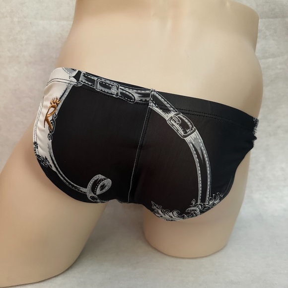 Skin Black Swim Trunks for Men - Picture 3 of 4